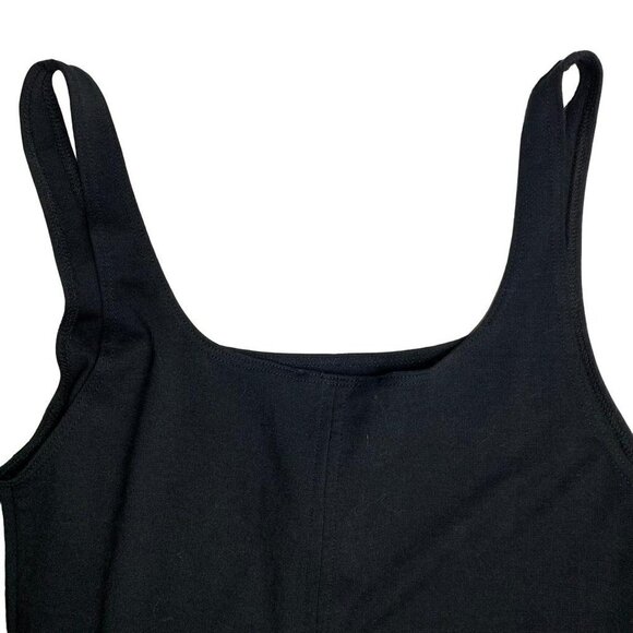 Zara Midi Black Dress Tight Fitting Size Large - Picture 5 of 16